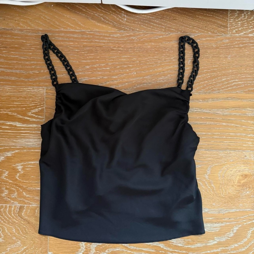 Zara Black Sleeveless Bustier Camisole